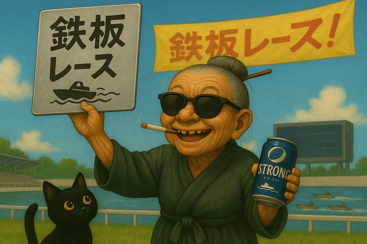 鉄板レースに自信を示すおばば